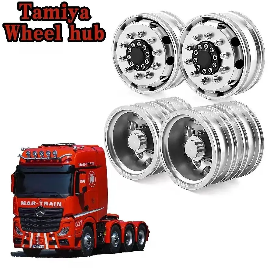 

Metal Wheel hub Suitable for 1/14 Tamiya RC Truck Trailer Dump Truck Scania 770S R620 Actros 3363 Car Parts