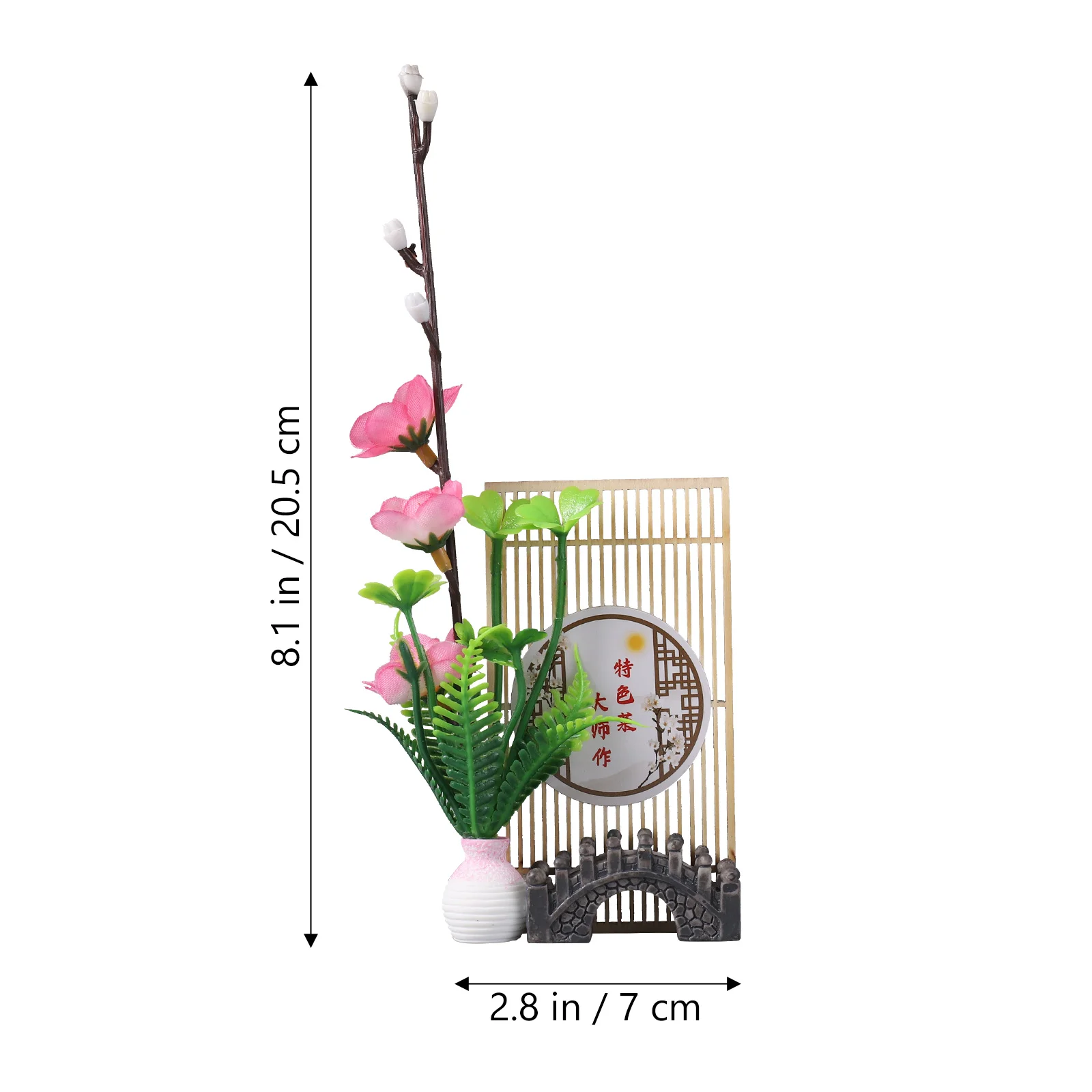 Pink Lifelike Flower Adornment Sushi Platter Decor Faux Plants Plate Decoration Dining Serving Plates Japanese Restaurant Supply