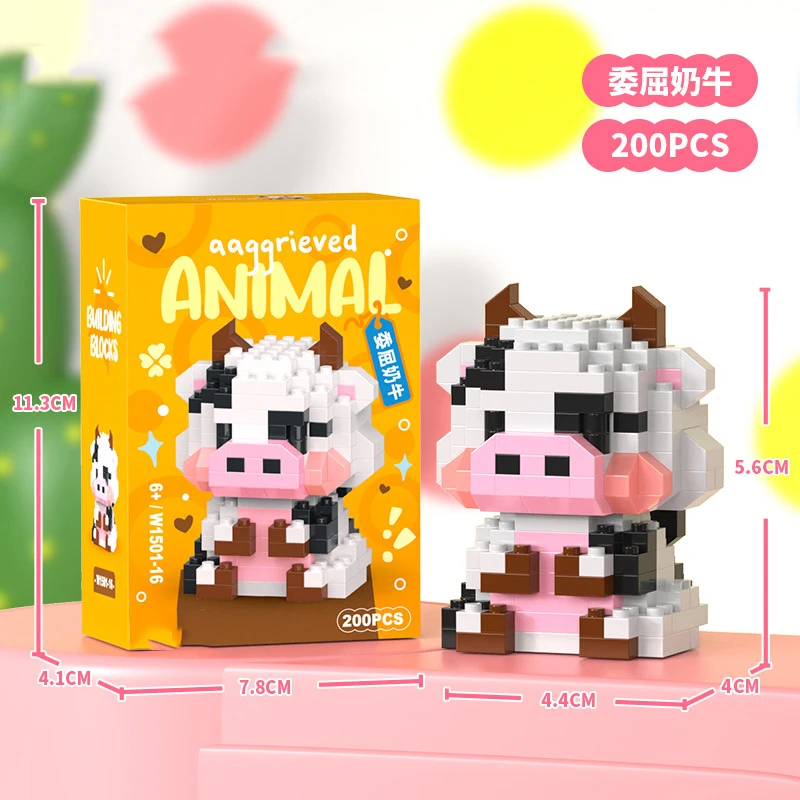 Animal Micro Particle Building Blocks Toy for Kids - Creative Mini Bricks Gift