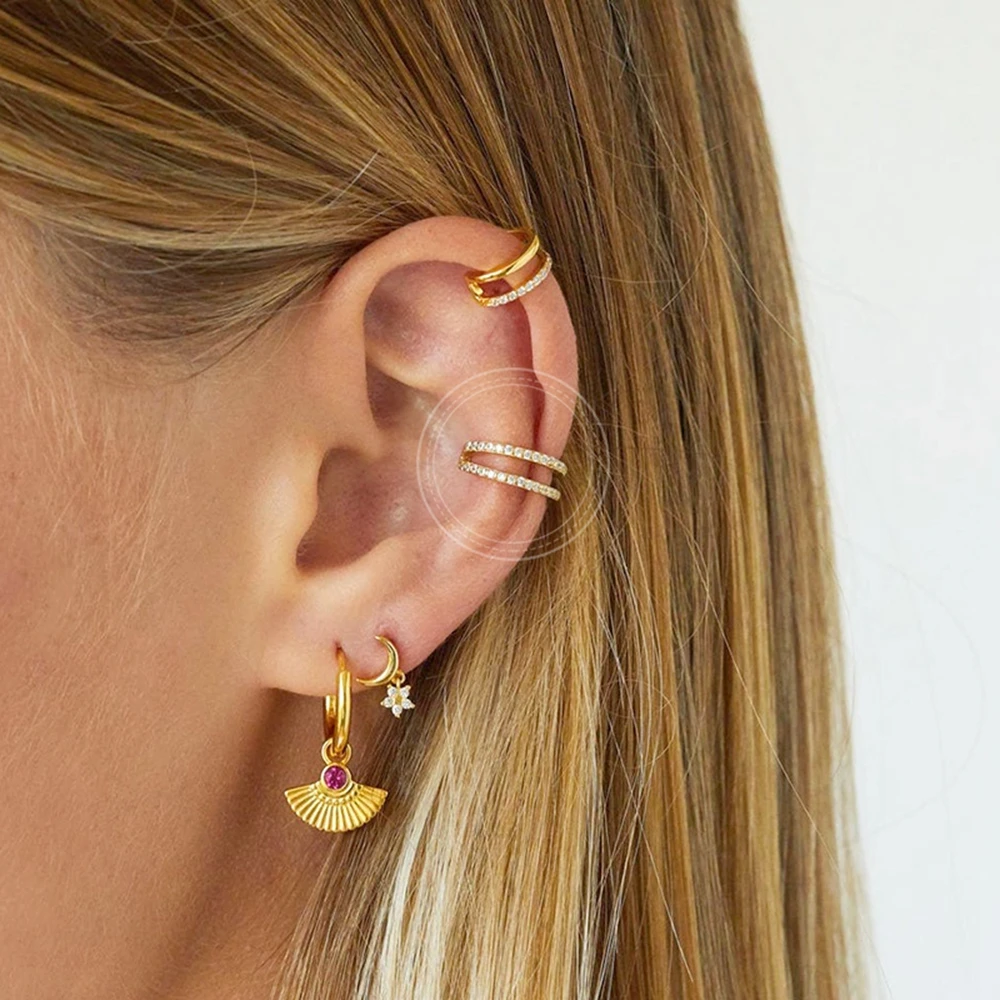 925 Silver Needle Korean Style Hoop Earrings Elegant Fashion Jewelry Minimalist Exquisite For Women Birthday Gifts