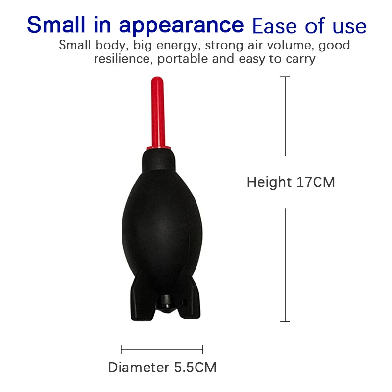Rocket Air Blower Duster DSLR Digital Camera Cleaning Supplies Camera Computer Dust Cleaner Cleaning Kit Black Red Color