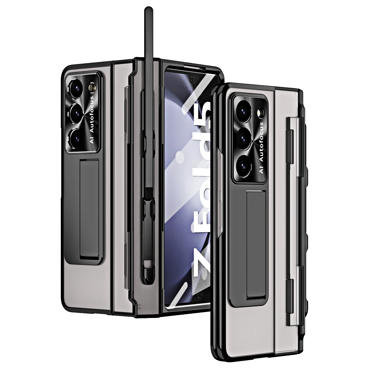 

With S Pen Compatible Samsung Original Pen Phone Case for Samsung Galaxy Z Fold 5 Matte Cover Samsung Fold5 Protective Case