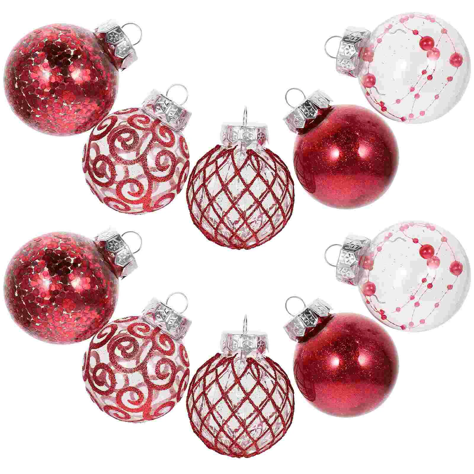 

Christmas Balls Glitter Bauble Ornaments Christmas Tree Hanging Pendent New Year Party Decorations Navidad