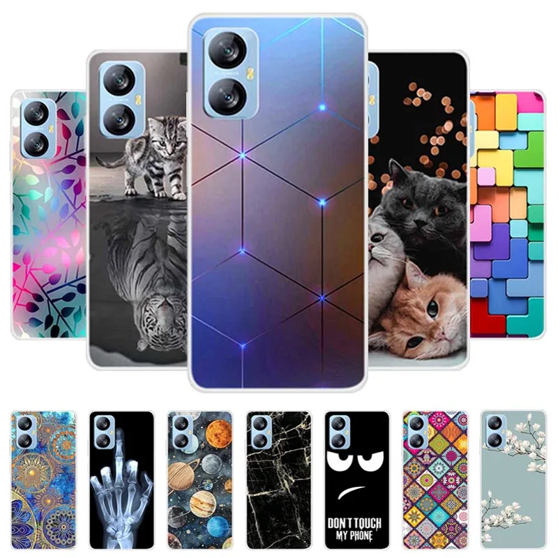 ZXLZKQ Cover per Blackview A52 Pro (6.50 ), Ultra Sottile Antiurto X Anti-Graffio Clear Case, Morbido Silicone TPU Bumper Protettiva Custodia per Blackview A52 Pro - Cuore rosso