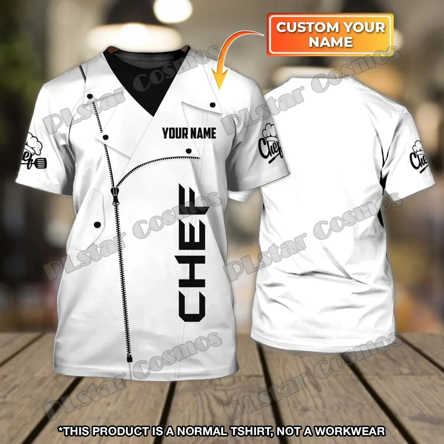 PLstar Cosmos Master Chef Custom Name 3D All Over Bedrucktes Herren-T-Shirt Sommer Unisex Casual T-Shirt Geschenk für Master Chef DW250 – Detail 13