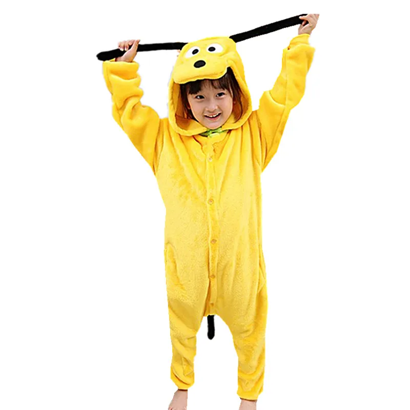 CLEAR STOCK Tiger Unicorn Dinosaur Giraffee Cow Children Cartoon Kigurumi Kids Onesie Pajamas Carnival Costume Homewear