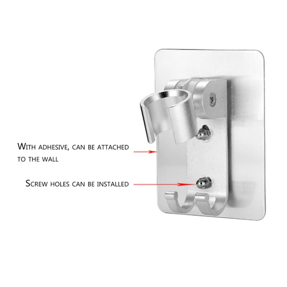 Description Picture 5 of itemAdjustable Hand Shower Holder Aluminum Punch Free Wall Mounted Shower Head Bathroom Seat Bracket