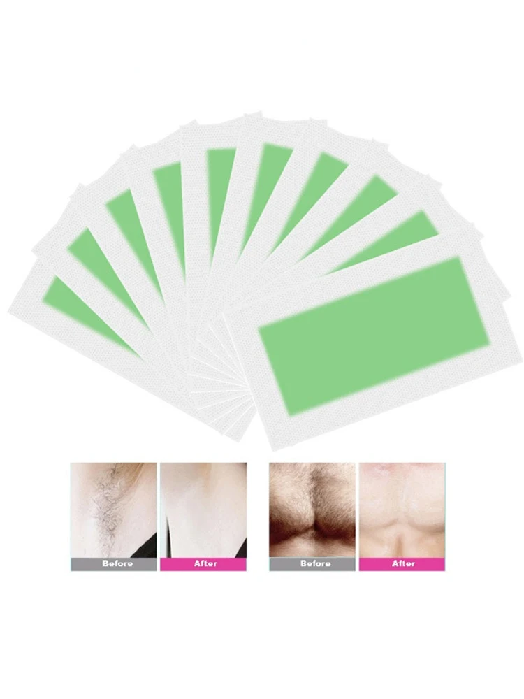 5pcs Multi Colors Professional Hair Removal Double Sided Cold Wax Strips Paper for Leg Body Face Wax Paper depilatory wax strips hair removal wax hair removal wax paper