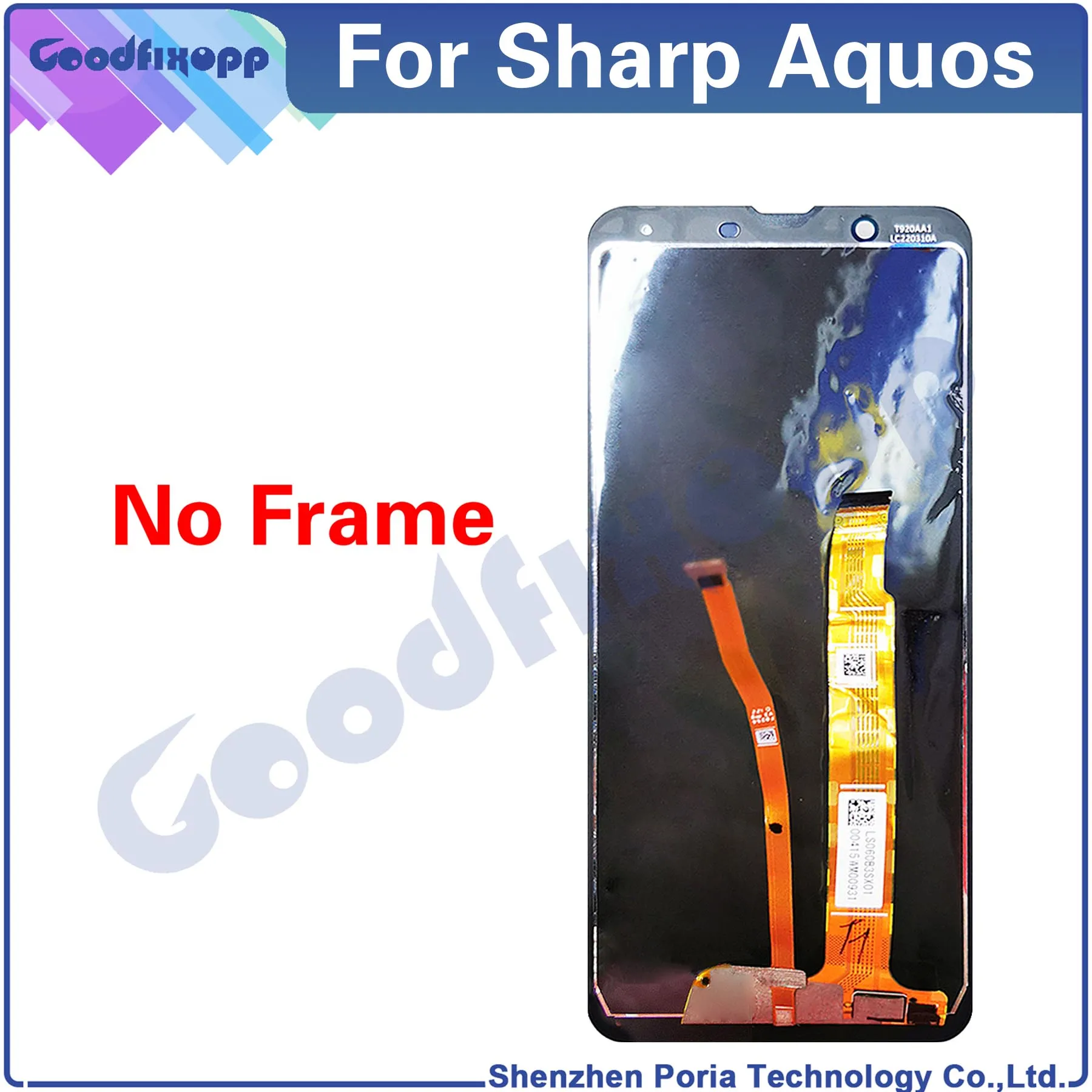 For Sharp Aquos Sense 3 Plus LCD Display Touch Screen