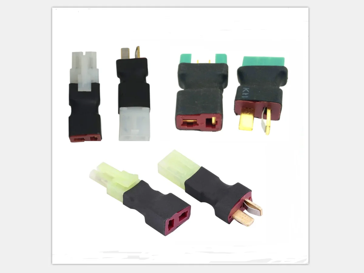 2 Stück Deans T-Stecker-Stil auf Tamiya MPX Mini Tamiya Buchse Stecker Adapter Drahtloser Stecker für RC FPV Drohne Auto Lipo Batterie – Detail 11