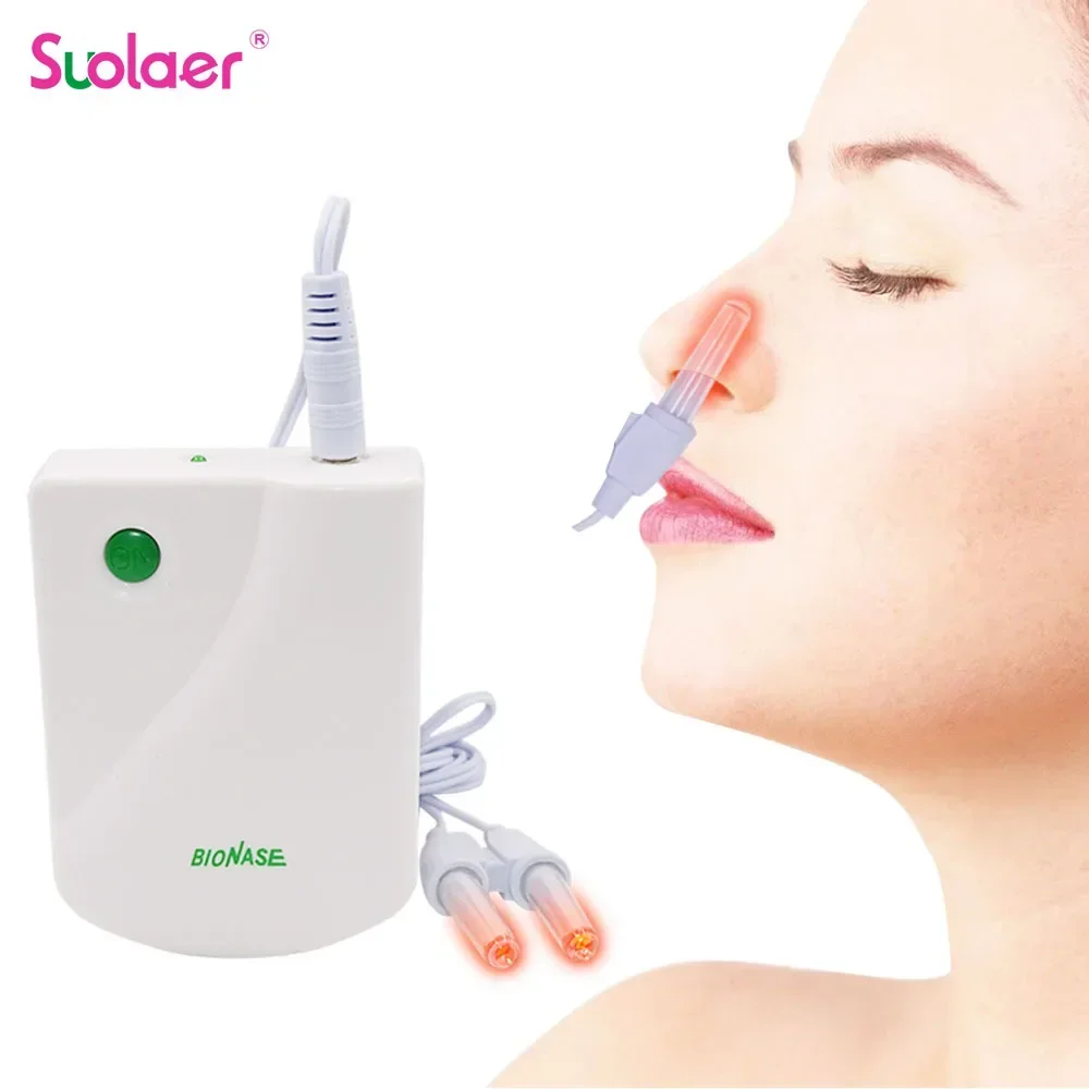 BioNase Rhinitis Therapeutic Instrument Painless Laser Low Frequency Nose Cure Health Care Therapy Massage Device