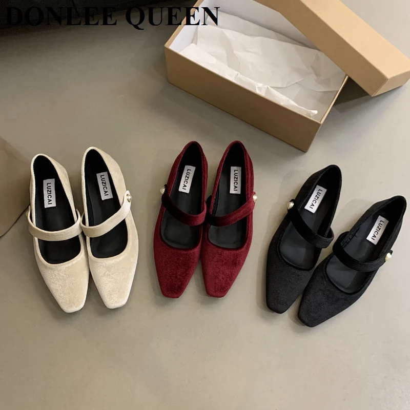 French Elegant Women Flats Shoes 2023 Autumn Fairy Style