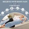 U Shape Pregnancy Pillows for Sleeping Large, Body Pillows for Adults, Valentine's Day Gifts 2