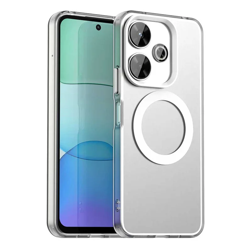 Magnetic Luxury Translucent Armor Shockproof Case with MagSafe Wireless Charging Compatibility