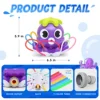 Water Sprinkler Octopus Toys Outdoor Water Toys for Kids Bathtub Games Automatic Rotating Sprinkler Children Octopus Bath Toy 6