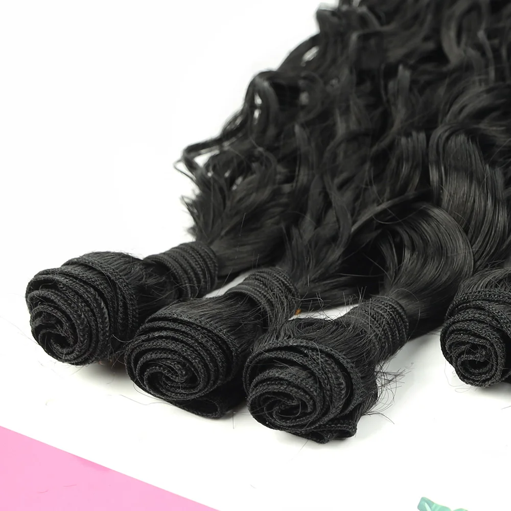 Synthetic Hair Bundles Curly Hair Extensions for Women 9PCS/Set Long Weave Heat Resistant Fibers Weaving For Woman