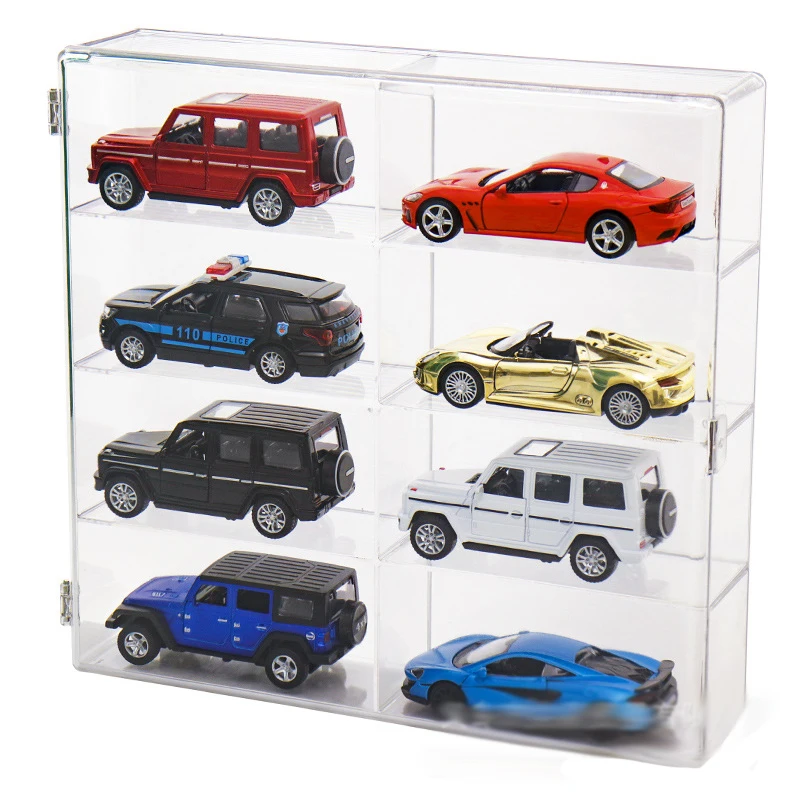 

1/64 Model Car Display Box ,1/24 Diorama Garage Carpark Acrylic Model Scene Toys Set Gifts for Children Collection(Without Cars)