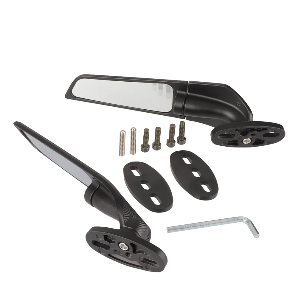 Motorrad verstellbarer Dreh flügel Rückspiegel geeignet für Yamaha R1R3 R6 R15 R25 R125 Kawasaki Ninja Ninja400/650/250/300 – Detail 12