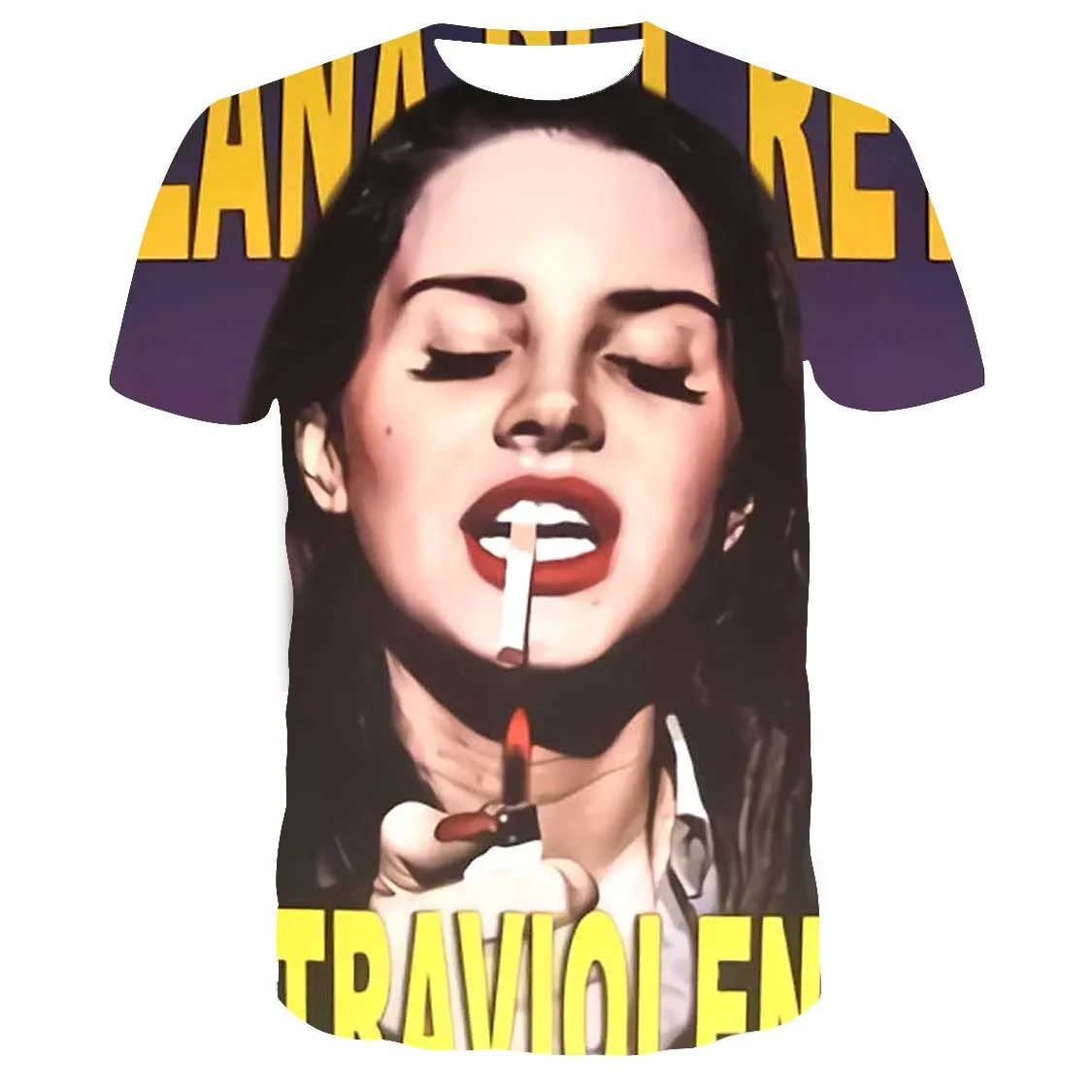 Lana Del Rey 3D Print Short Sleeve T Shirts