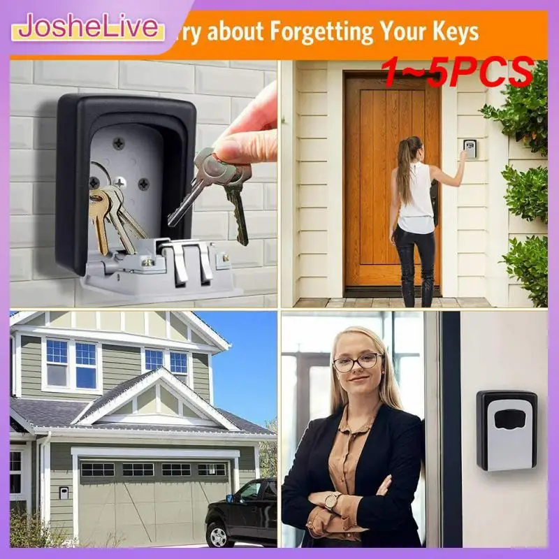 

1~5PCS Wall Mount Key Storage Secret Box Organizer Password Security Code Lock
