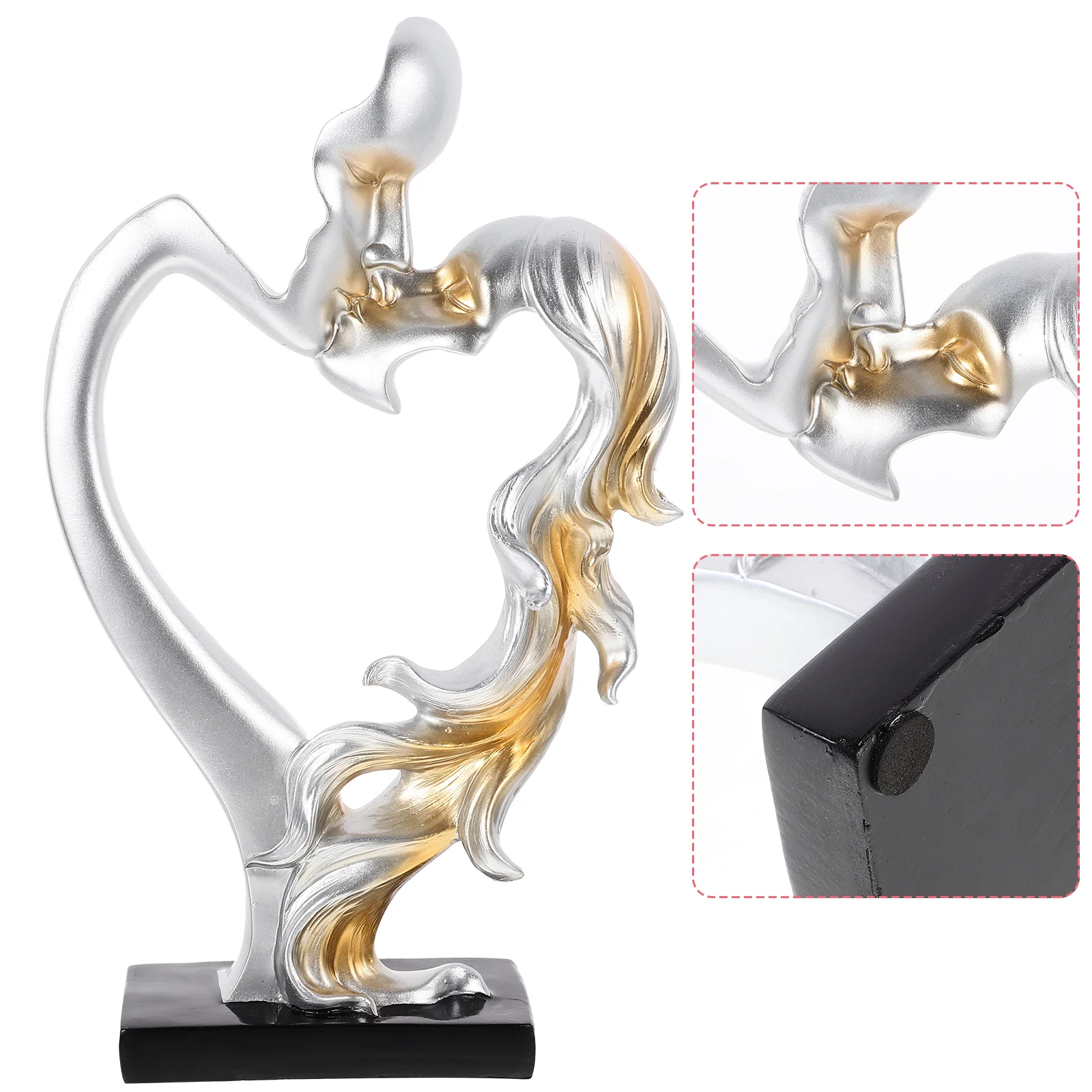 

Couple Ornaments Resin Statue Decoration Figurine Lover Sculpture Crafts Abstract Wedding