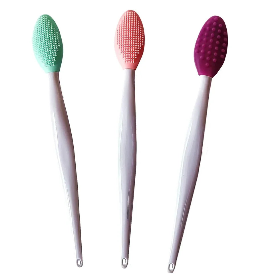 Silicone Double Sided Lip Scrub Brush Set
