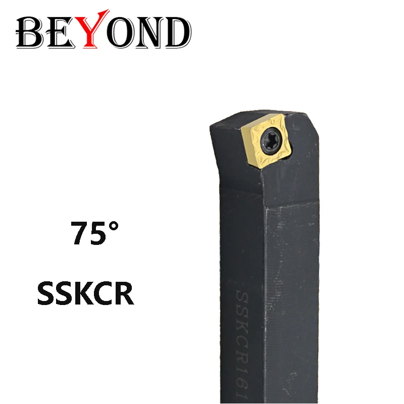 

BEYOND 75 Degree SSKCR SSKCL SSKCR1212H09 SSKCR1616H09 External Turning Tools Holder Lathe Cutter Shank use Carbide Inserts SCMT