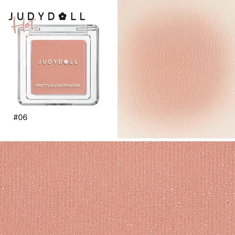 

A Peach Makeup Palette Judydoll Silky Monochrome Blush Nude Makeup Blush Apricot Roasted Milk Tea Natural Brighten Skin Tone