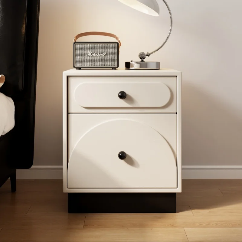 

Italian Luxury Solid Wood Nightstand Household Simple Modern Bedroom Storage Cabinet Bedside Table Mesa De Noche Furniture WKNS