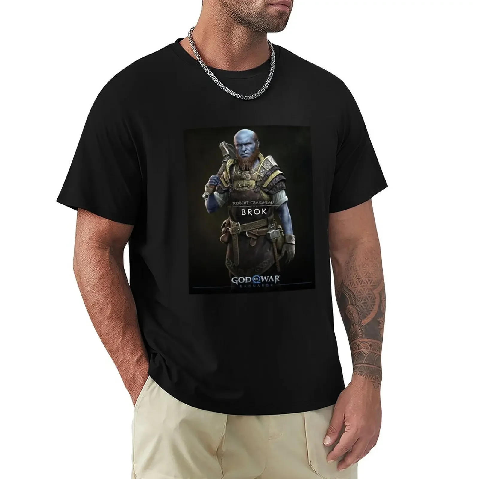 God Of War Ragnarok Spray | T-Shirt God Of War Anime Boys Animal Print Hippie Clothes Designer T Shirt Men