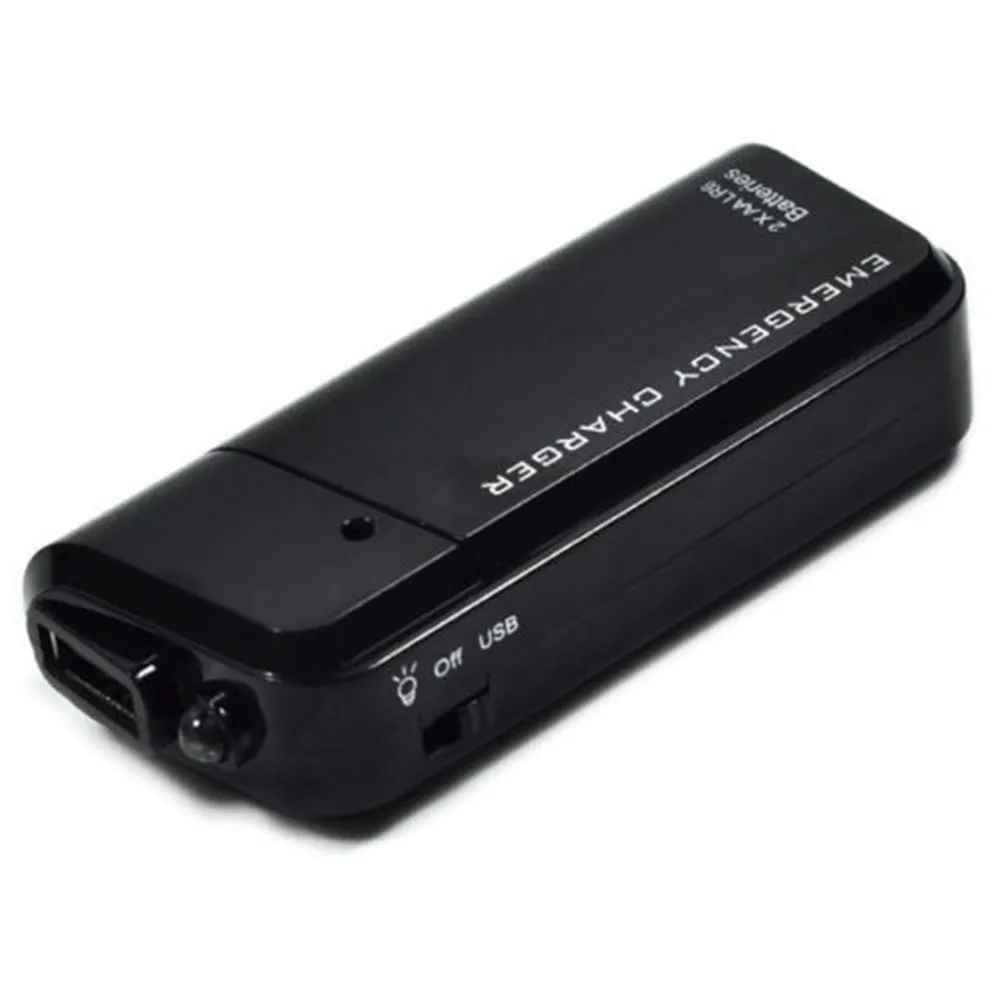 Duplo aa Bateria Portátil de Emergência Usb Carregador de Telefone Móvel-novo - Image 3
