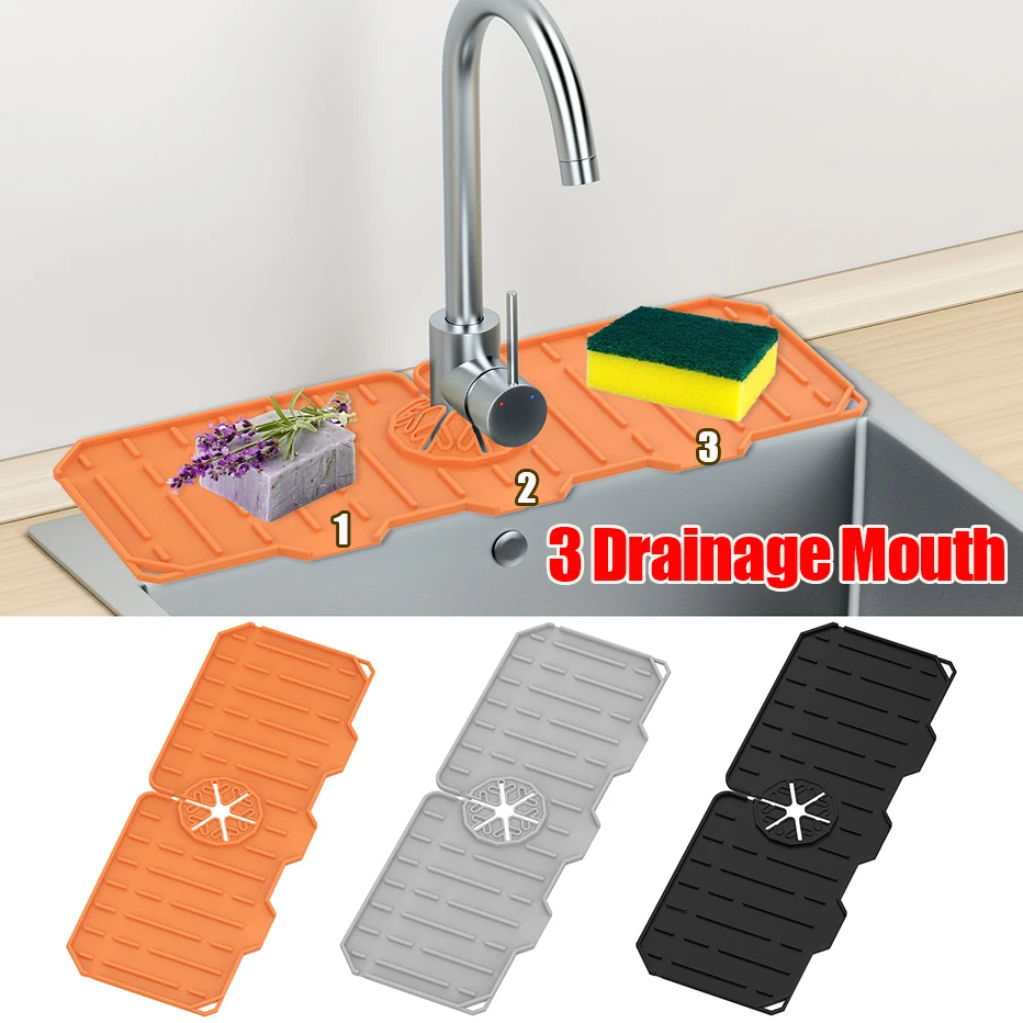 BESTonZON 2 Pièces Tapis De Drainage en Silicone Étendoir à Linge