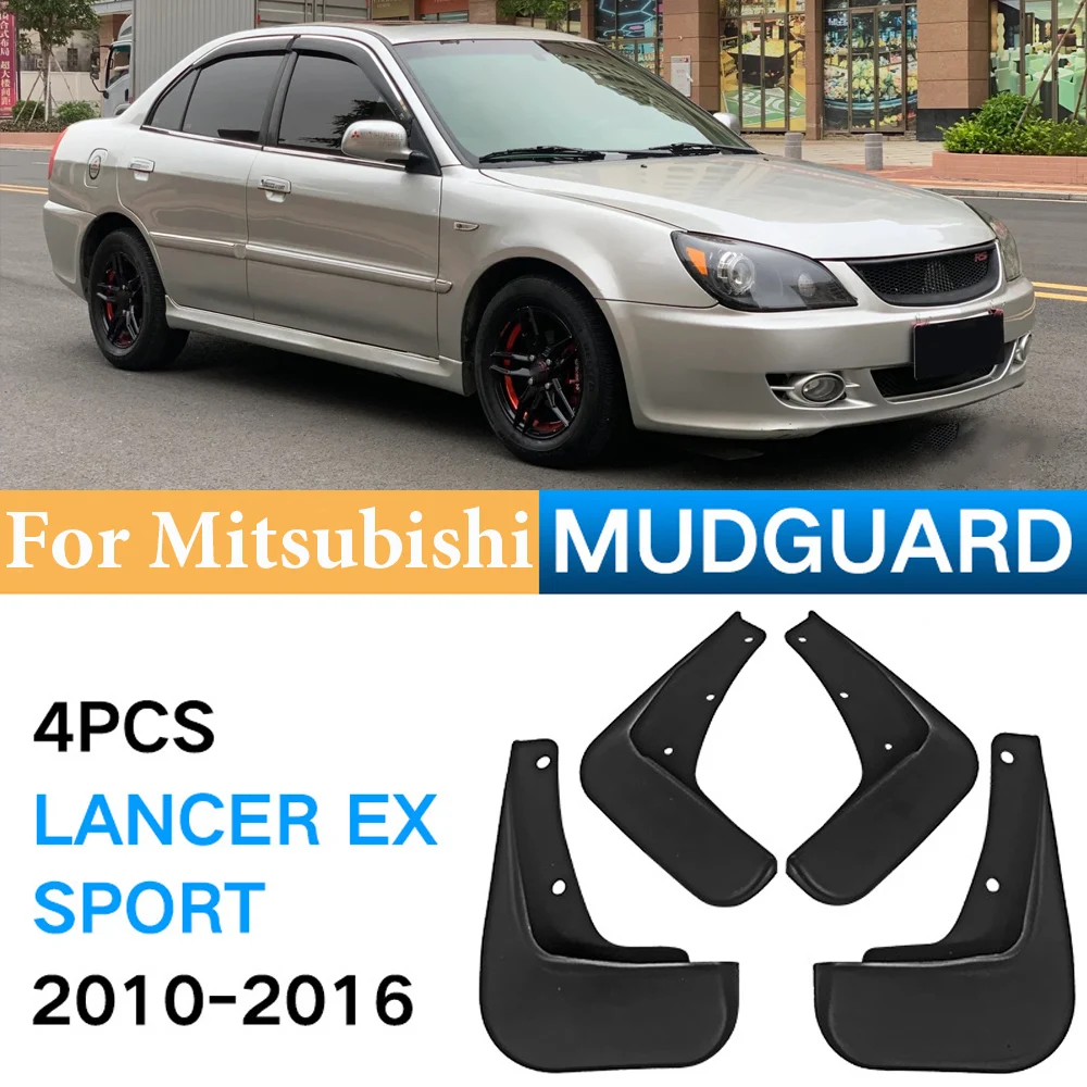 

4Pcs Car Front Fender Flares Rear Splash Guards Mud Flaps Mudguards for Mitsubishi Lancer EX Sport 2010 2011 2012 2013 2014-2016