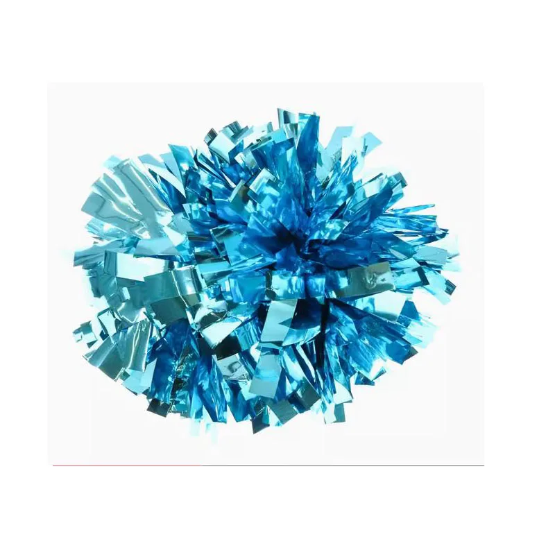 1Piece,Cheerleader Pom, Cheerleader Poms,TURQUOISE, Holographic Silver, 4 ",6",8 ", Pick Color