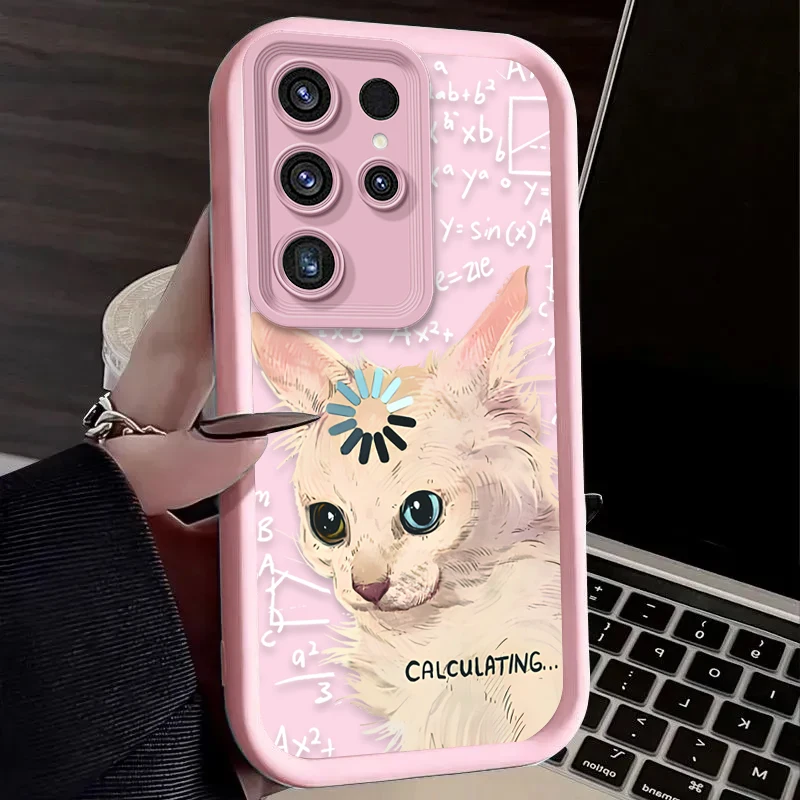 Surprised Thinking Cat Phone Case - Cute and Durable Design