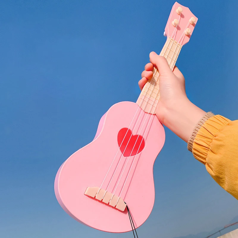 Children Ukulele Musical Toys 4 Strings Small Guitar Montessori Education Instruments Music Toy Learning 3 To 6 Years Boys Gift early education toys educational toys music toys musical instrument