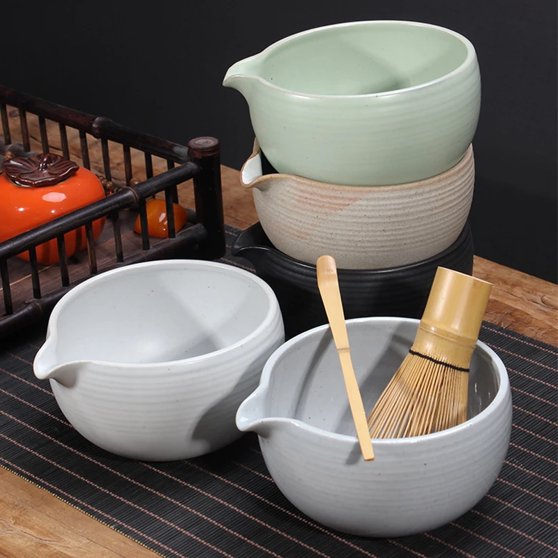 LIZAOTAO Matcha Bowl Japanese Matcha Ceramic Tea Bowl Retro Japanese Kung Fu Tea Set Set Accessories