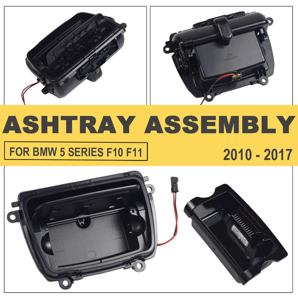 Car Ashtray Center Console Ashtray Box Assembly Ashtry Case Cover For BMW 5 Series F10 F11 F18 520i 523i 525i 528i 530i 535i 51169206347