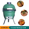 13 Inch Portableset Indoor Ceramic Barbecue Grill Outdoor Garden Foldable Charcoal Barbecue Grill Stainless Steel BBQ Grill 1