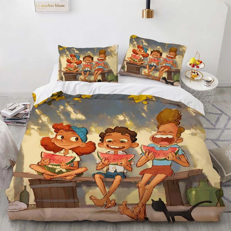 thumbnail image 1 of Disney-Juego de ropa de cama de dibujos animados, funda de edredón, funda de almohada, decoración de Anime, Kawaii, cama, Spead, dormitorio, regalo para niños, 1 of 5