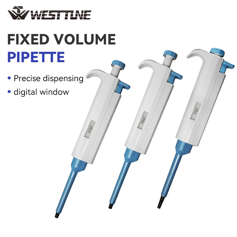 WESTTUNE פיפטה קבועה למעבדה TopPette מכאנית ערוץ יחיד מיקרו פיפטה גבוהה דיוק מיקרופיפטה ציוד מעבדה