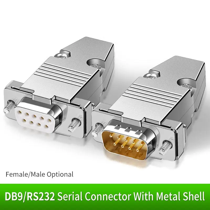 Rs232 Serial Terminal Db9 Connector Rs232 Db9 9 Pin Male Female 1pc