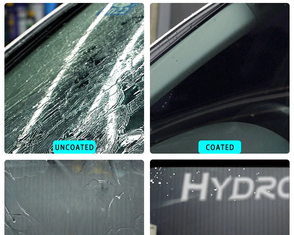 Hydroshine Keramik-Glasbeschichtung, Anti-Regen-Wasserabweisendes Spray, hydrophobes Auto, chemisches Detail – Detail 12