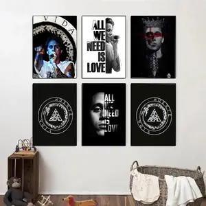 Damso Qalf Rapper Good Poster Home decoration Highend Kraft paper Poster  Wall Painting Study Home Living Room Decoration Picture