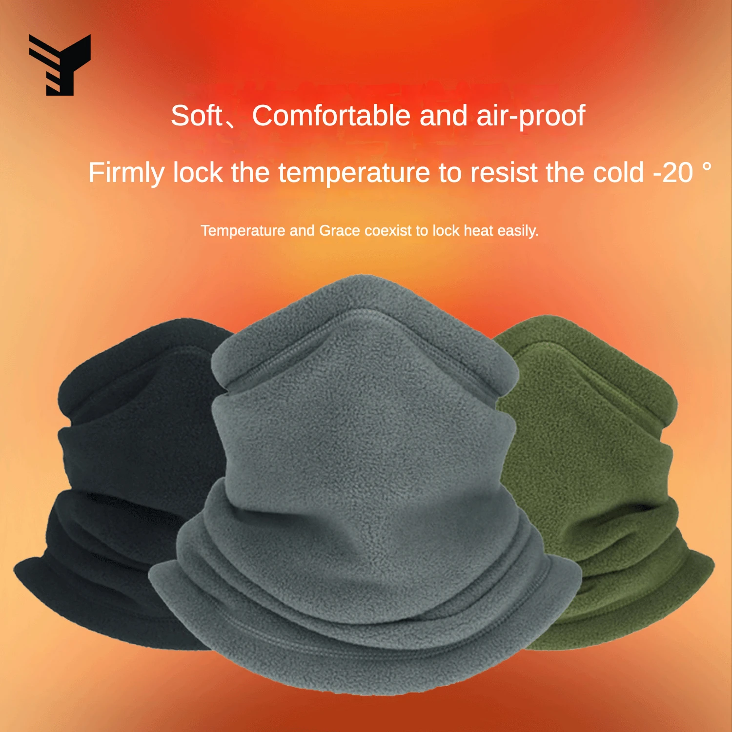 

Winter Outdoor Cycling Scarf Warm Mask Fleece Scarf Sports Windproof Cold Thick Warm Protection Neck Cover