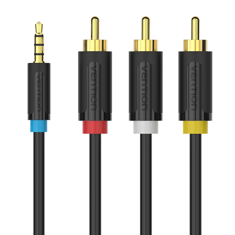 Vention ǰ  ̺ , -  Aux ̺, ȵ̵ TV ڽ Ŀ,  1to3 , 3.5mm-3 RCA, 1.5m, 2m