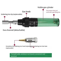 1300°C Cordless Butane Soldering Iron Blow Torch Portable All-in-One Kit forSoldering, Welding, Shrinking Reaches High Temp Fast - Image 4