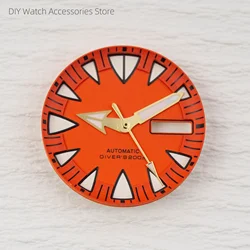 Monster Tooth Style Green Luminous Dial Hands - 28.5mm Watch Parts (Dial - Hands - 0110)