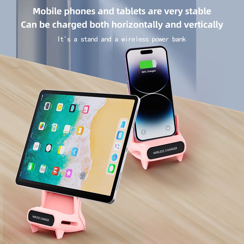 15W Wireless Fast Charging Stand with Charging Base Bracket