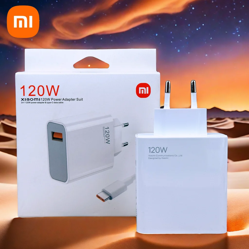 Оригинальное зарядное устройство Xiaomi 120 Вт турбо Быстрая зарядка EU ...